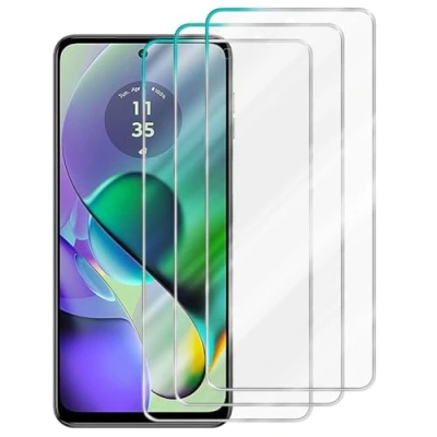 Afbeelding van Cadorabo 3x Screenprotector geschikt voor Motorola Moto G54 Beschermende Pantser Film in Getemperd (Tempered) Display beschermend glas 9H hardheid met 3D Touch