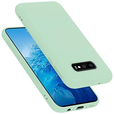 Afbeelding van Cadorabo Hoesje geschikt voor Samsung Galaxy S10e Case in LIQUID LICHT GROEN Beschermhoes TPU silicone Cover