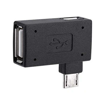 Afbeelding van OTG adapter, 90* L hoek USB poortadapter, micro kabel, compatibel met Firestick 2e generatie, 3e generatie en 4K, Android smartphones, tablets, Rii, Logitech toetsenborden, SNES, NES