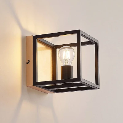 Afbeelding van Lindby Miravi wandlamp, goudfolie finish