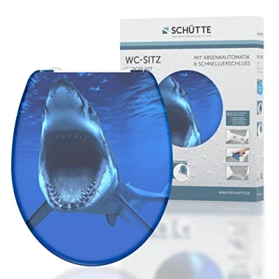 Afbeelding van Toiletbril met soft close quick release SHARK