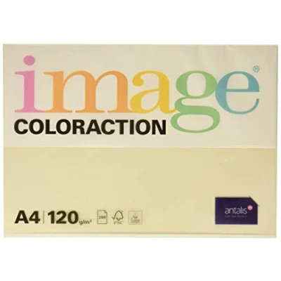 Afbeelding van Image Coloraction gekleurd kopieerpapier Dune/Crème 120 g/m2 A4 pakket van 250 vellen