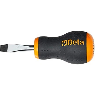 Afbeelding van Beta 1201EN 4X30 Evox schroevendraaiers voor sleufsschroeven extra korte uitvoering verchroomd tip gebruneerd 012011103