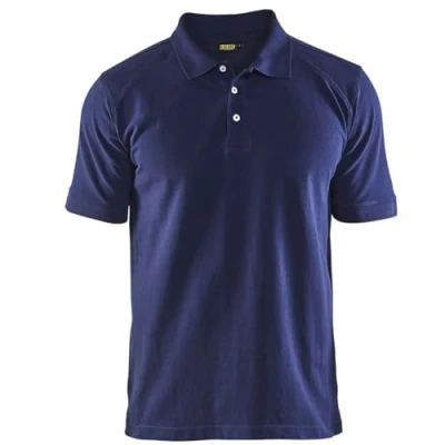 Afbeelding van Poloshirt Piqué 3324 kraag met knoopsluiting marineblauw