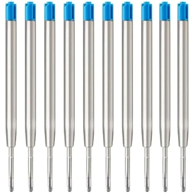 Afbeelding van MengRan 3,9&quot; Balpen navullingen, Medium Point, Ink Pen Vullingen, Compatibel met Parker Refill (Pack van 10) (Blauw)