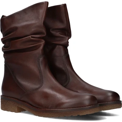 Afbeelding van Gabor 013 Enkellaarsjes Enkelboots met rits Dames Cognac Maat 40