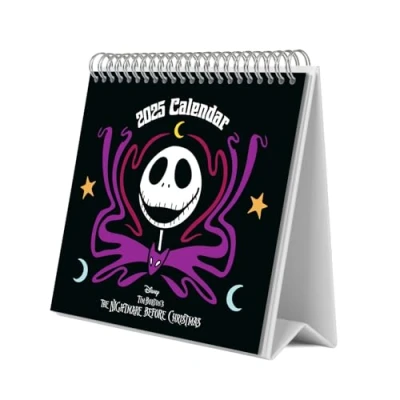 Afbeelding van Grupo Erik Kalender 2025 The Nightmare before Christmas Bureaukalender 12 maanden met fsc certificaat