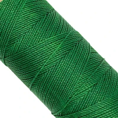 Afbeelding van Linhasita gewaxt garen, 100 g/170 m, 1 mm dik, polyester (groen)