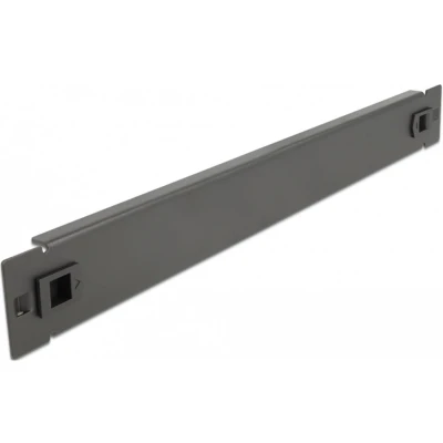 Afbeelding van Delock 19″ netwerk kast blind deksel zonder gereedschap 1 U zwart