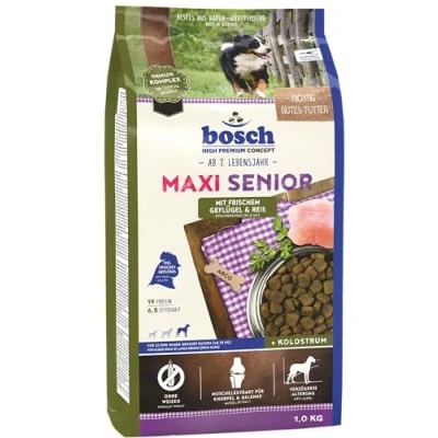 Afbeelding van Bosch HPC Maxi senior met vers gevogelte &amp; rijst droog hondenvoer voor oudere honden grote rassen (vanaf 25 kg), 1 x kg