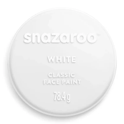 Afbeelding van Snazaroo 1175000 Kinderschmink, huidvriendelijke hypoallergene gezichtsmake up op waterbasis, vrij van parabenen 75ml Pot, White