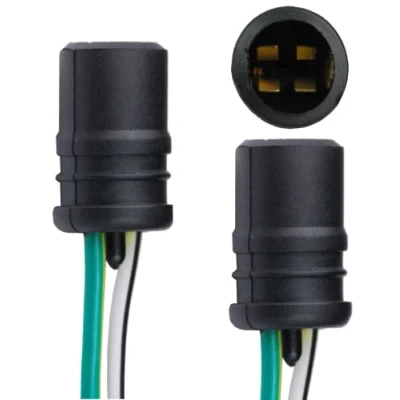 Afbeelding van L &amp; P B582 2x T10 W5W rubberen fitting lampen lamphouder glazen voet voor W2,1X9,5D gloeilampen
