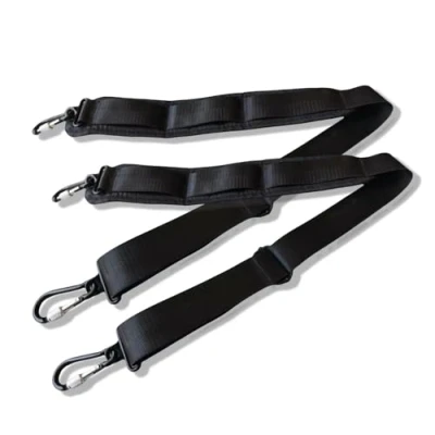 Afbeelding van yinfente 1 set (2 stuks) vervangende schouderriem gewatteerde universele verstelbare tas riem met metalen draaibare haken en anti slip pad voor laptop viool cello gitaar koffer luier camera reistas