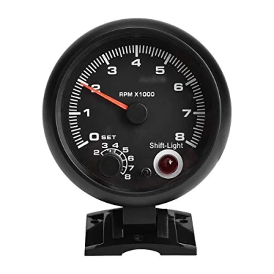 Afbeelding van 12 V 0 8000 RPM universele toerentalmeter, led schakellicht