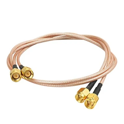 Afbeelding van WayinTop 2 stuks SMA Mannelijke naar RG316 WiFi antenne uitbreiding RF Coaxkabel Adapter voor SDR apparaten Wi Fi radio&#039;s FPV FCC emissies testen (50CM)