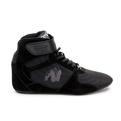 Afbeelding van Gorilla Wear Perry High Tops Pro zwart/zwart bodybuilding en fitnessschoenen voor dames heren, zwart, 39 EU