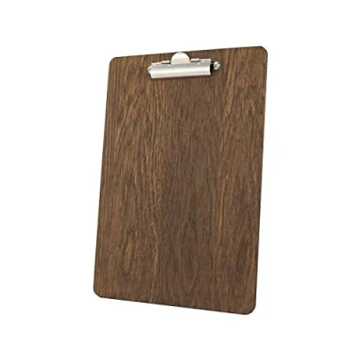 Afbeelding van Chalkboards UK Klembord, Hout A4 33.6x24x1.60 cm, Donker Eik, 1 Stuk