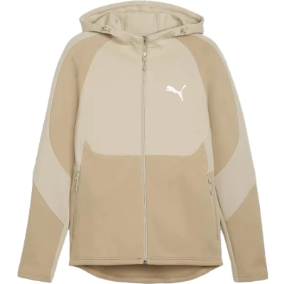 Afbeelding van Puma evostripe full zip hoodie in de kleur ecru.