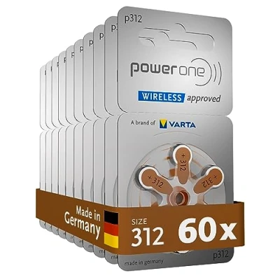 Afbeelding van PowerOne Size 312 10 pakketten (60 cells)