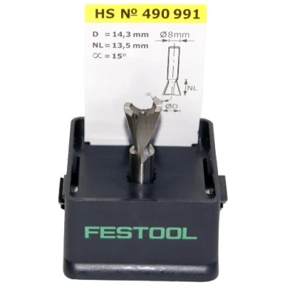 Afbeelding van Festool Accessoires HS S8 D14,3/13,5/15 Zwaluwstaartfrees 490991