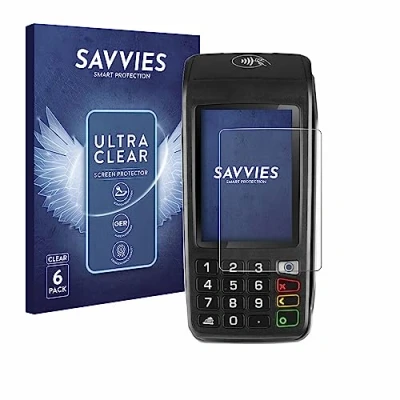 Afbeelding van Savvies (6 Stuks) Schermbeschermer voor ingenico Move/5000 Screen Protector Ultra Transparant