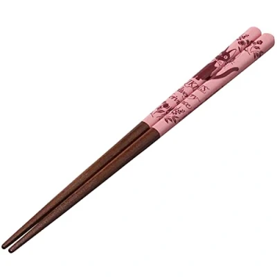 Afbeelding van Kiki&#039;s bezorgservice houten eetstokjes (roze) authentiek Japans ontwerp lichtgewicht, duurzaam en handig