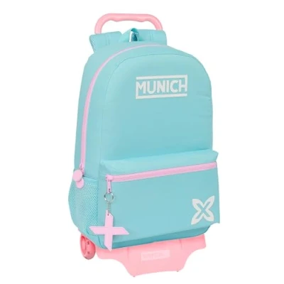 Afbeelding van Schoolrugzak met Wielen Munich Heaven Celeste 30 x 46 14 cm