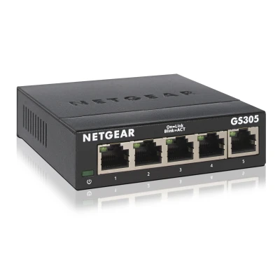 Afbeelding van Netgear netwerkswitch ethernet 5 poorten 10 100 1000 mbps gs305 300pes