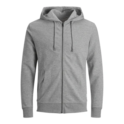 Afbeelding van JACK &amp; JONES ESSENTIALS sweatvest JJEBASIC grijs melange
