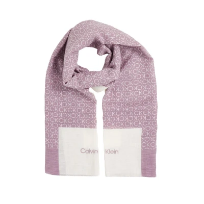 Afbeelding van Calvin Klein GEO Minimal LOGO Stole Sjaal, Dames, Maat: One Size, Sea fog