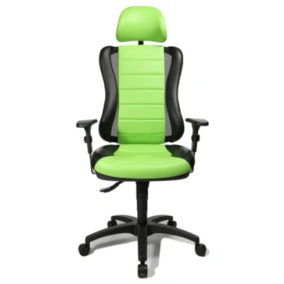 Afbeelding van Topstar HE30PS105X Head Point RS&quot;P4&quot;, bureaustoel, incl. in hoogte verstelbare armleuningen, hoofdsteun, bekleding groen/zwart