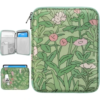 Afbeelding van Dadanism 9 11 Inch Tablet Sleeve fits iPad 10.2 2021 2019, Pro 2018, Air 4 10.9 2020, Galaxy Tab A8 10.5 2022, A7/S6 Lite 10.4 2020 Protective Bag, Papaver Rhoeas