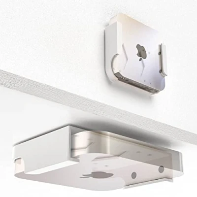 Afbeelding van Mac Mini houder voor ondertafel, wandhouder, wit