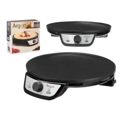 Afbeelding van Pannenkoekenmaker Argon Y 8906 Zwart 1200 W