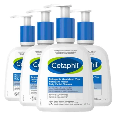 Afbeelding van 4x Cetaphil Daily Facial Cleanser 237 ml