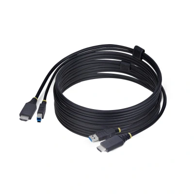 Afbeelding van StarTech.com HU12210 KVM CABLE toetsenbord video muis (kvm) kabel Zwart 3,1 m