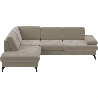 Afbeelding van sit&amp;more Hoekbank Morris L vorm incl. zitdiepteverstelling optioneel met slaapfunctie en bedbox verstelling armleuning