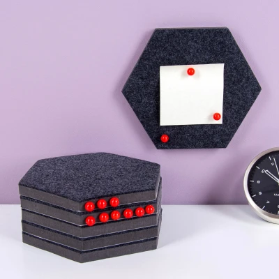 Afbeelding van Zelfklevende Hexagon Prikborden (set van 6) Ootb