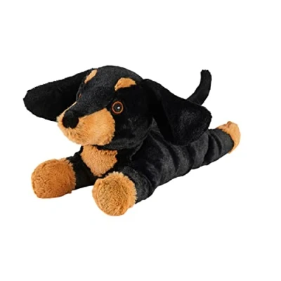 Afbeelding van Warmies pluche teckel tarwezak magnetronbestendig, volledig verwarmbaar gewogen teddybeer met Franse lavendelgeur, warme of koude voor angst en ontspanning, junior maat
