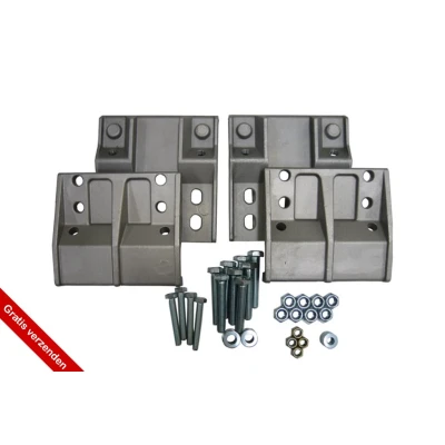 Afbeelding van Go2 Rh1 onder en boven klemplaten set