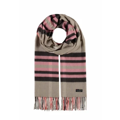 Afbeelding van Fraas Plaid Cashmink MADE IN Germany Sjaal, Dames, Maat: One Size, Camel