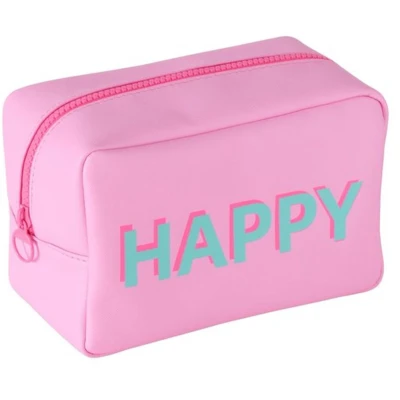 Afbeelding van Boltze toilettas met tekst happy
