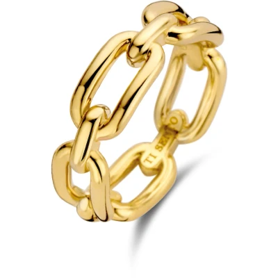 Afbeelding van Ti Sento Milano 12205SY Ring Chain zilver goudkleurig