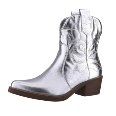 Afbeelding van Elara Chunkyrayan Cowboylaarzen voor dames, Zilver, 40 EU