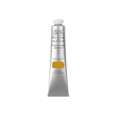 Afbeelding van Winsor &amp; Newton 2337283 Professionele acrylverf, hoge dekking, kunstenaarskwaliteit, lichtecht 200ml Tube, Gold