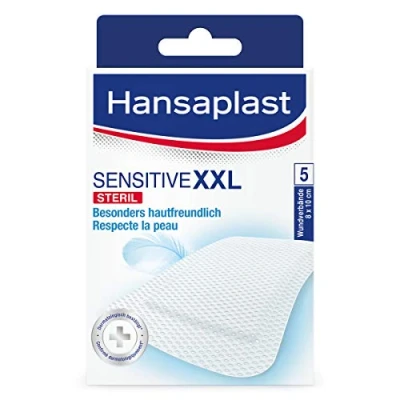 Afbeelding van Hansaplast Pleister Sensitive XXL 5 stuks, steriel 8 x 10 cm