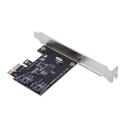 Afbeelding van Lazmin PCI E kaarten Express naar SATA 3.0 III 6 Gbit/s 2 poorts Uitbreidingskaart Controller Kaart