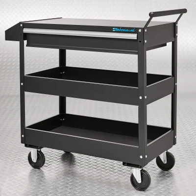 Afbeelding van Datona Werkplaats Trolley Zwart (90 x 38 85 cm) Matzwart