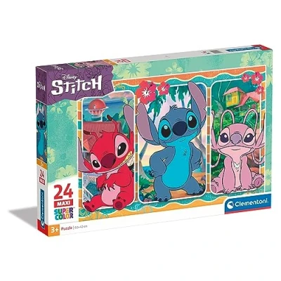 Afbeelding van Clementoni Legpuzzel Super Color Maxi Stitch, 24st.