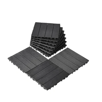 Afbeelding van VEVOR 10x terrastegels kliktegels balkontegels 30x30cm donkergrijs